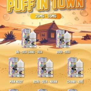 Puff in Town (PiT) Juice 35/55MG Chính Hãng - 8 Vị Hoa Quả