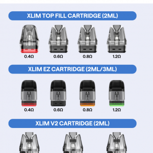Đầu pod rỗng Oxva Xlim SQ PRO 2 Fill 0.4, 0.6, 0.8, 1.2ohm chính hãng